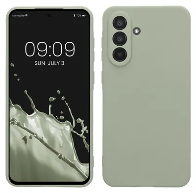 Produktbild von kwmobile Handyhülle für Samsung Galaxy A56 5G Hülle - weiches Handy Silikon Case - Schutzhülle Cover - Graugrün