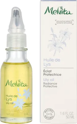 Produktbild von Melvita Lily Oil - Face, 50 ml, Frauen, Jeder Hauttyp, Aufhellend, Helianthus Annuus Seed Oil [Helianthus Annuus (Sunflower) Seed Oil], Lilium Candidum [Lilium..., 1 Stück(e)