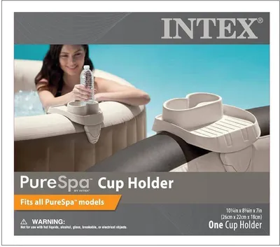 Zdjęcie produktu dla Artykuł do rozpakowania >>S Tacka do przechowywania Intex z uchwytem na kubek do wanien z hydromasażem Pure Spa