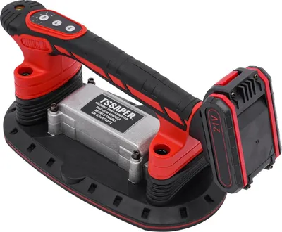 Produktbild von Fliesenvibrator mit Saugnapf, 21V Handgerät zur Fliesenverlegung, 6 Stufen, 2000 mAh, bis 28.000 Schwingungen/min