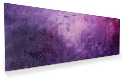 Produktbild von Glasbild 125x50cm in XXL für Wohnzimmer, Schlafzimmer Motiv Textur Mischung Lila