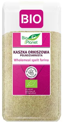 KASZKA ORKISZOWA PEŁNOZIARNISTA BIO 400 g - BIO PLANET