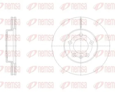 Produktbild von 2x REMSA Bremsscheibe 62119.10 vorne für VW Golf IV Schrägheck (1J1) POLO (9N_)