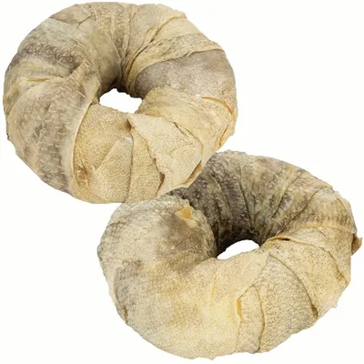Produktbild von Beeztees Rinderhaut Ring mit Fisch, Durchmesser: 7,5 cm