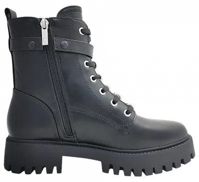 Imagen del producto de Guess, botas de cordones para mujer, color negro, para uso casual