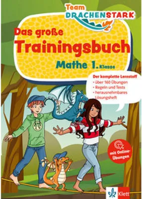 Immagine prodotto di Klett Team Drachenstark: Das große Trainingsbuch Mathe 1. Klasse