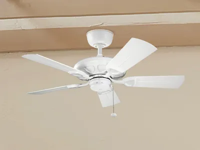 Produktbild von Elstead Polyamid leiser Deckenventilator Ø107cm IP44 Außenbereich