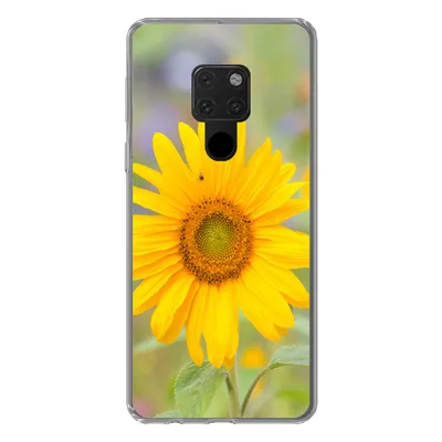 Produktbild von MuchoWow® Handyhülle Schutzhülle Hülle für Huawei P40 Lite Blumen - Sonnenblume - Gelb Silikon Softcase Handy Hülle - Handy