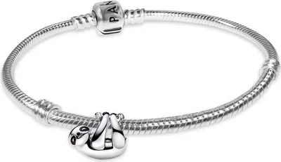Pandora 68305 Damen-Silberarmband Hängendes Faultier Geschenkset 1