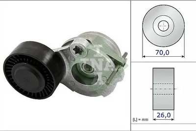 Produktbild von INA Spannarm für Keilrippenriemen für Audi Porsche VW