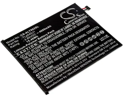 Produktbild von TECHTEK Akku Kompatibel mit [Alcatel] 8082, 9024W, 9029Z, A30 Tablet, A30 Tablet 4G LTE, Joy Tab Ersetzt TLp040J1, für TLP040K7