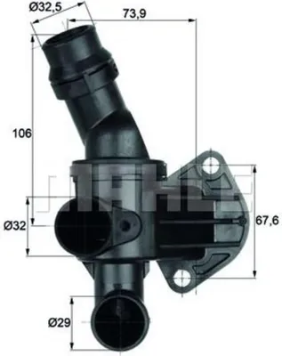 Immagine prodotto di Termostato Vw 80C 2,0Fsi Gti/Tts