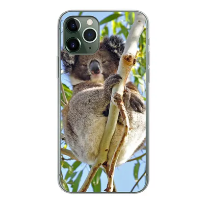 Produktbild von MuchoWow® Handyhülle Schutzhülle Hülle für iPhone 11 Pro Koala - Luft - Zweige - Jungen - Mädchen Silikon Softcase Handy Hülle - Handy