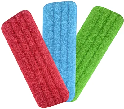 Produktbild von Spray Mop Mikrofaser Pads, Microfaser Reinigung Pads für Spray Mops und Reveal Mops Waschbar, 42 x 14 cm, 3 Stück