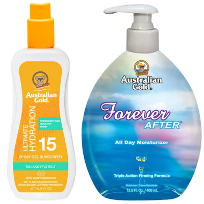 Obrázok produktu pre Australian Gold Žel W Sprayu Z Filtrem SPF15 + Forever After 400ml