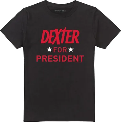 Image de Dexter - "Dexter For President" T-shirt Homme/Femme Unie TV24754 (3XL) (Noir)