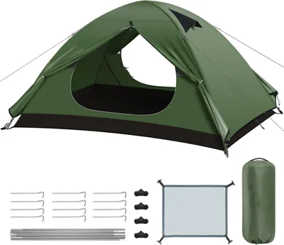 Immagine prodotto di Tenda per 4 persone, impermeabile, leggera, facile da montare, ideale per il campeggio