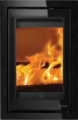 Produktbild von Lotus H700 Kamineinsatz Black Magic / Scharniere links