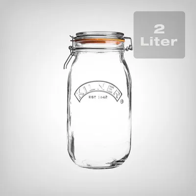 Produktbild von Kilner Weckglas mit Bügelverschluss rund, 2 Liter