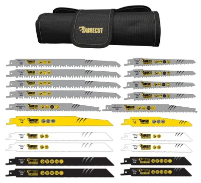 20 Recipro-Sägeblätter, Bi-Metall, 150–240 mm, für Holz & Metall