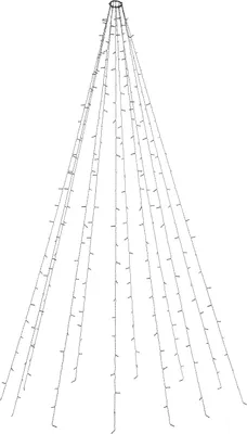 Produktbild von FHS stromová opona, 8str.j.20LED 160LED,Str.2,0m,IP44,w.T.