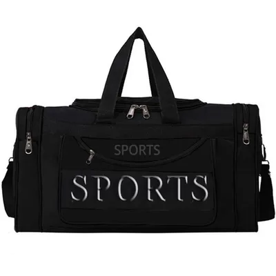 Zdjęcie produktu dla Torba sportowa Torba sportowa Fitness 60 cm Torba podróżna Torba fitness Torba na ramię Torba do pracy Mężczyźni Chłopcy Dziewczęta Czarny Retoo