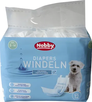 Produktbild von Nobby Windeln f. Rüden 12 St.; S-M ; 30 - 46 cm