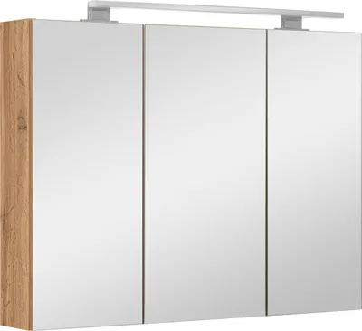Zdjęcie produktu dla Szafka łazienkowa z lustrem oświetleniem lampką led lustrzana wisząca 80 cm