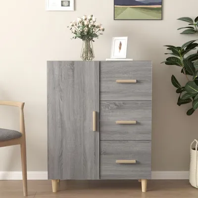 Obrázek produktu pro vidaXL Příborník Grey Sonoma 69,5x34x90 cm výrobek ze dřeva