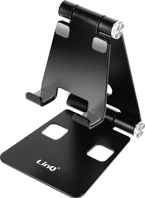 Immagine prodotto di Mini supporto da tavolo pieghevole LinQ per smartphone, nero