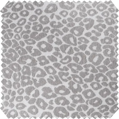 Produktbild von novely® LEO Jacquard-Möbelstoff im Leopardenmuster – Chenille, Meterware 1 lfm - Farbe: 208 Graubeige-Creme