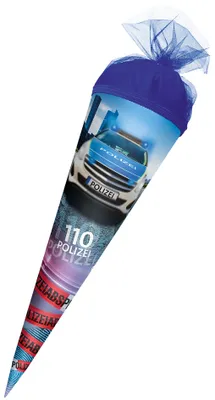 Obrázek produktu pro ROTH 673740 ROTH Geschwister-Schultüte "Polizei 110", rund, 350 mm