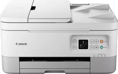 Produktbild von Canon PIXMA TS7451i 3-in-1 WLAN-Farb-Multifunktionssystem, Weiß, Tintenstrahl, Farbdruck, 4800 x 1200 DPI, Farbkopieren, A4, Weiß