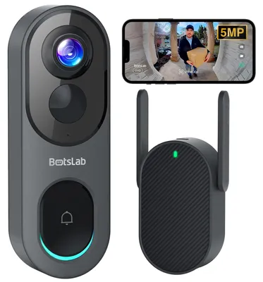 Produktbild von 5-Megapixel-Video-Türklingel mit Akku, kabellose Video-Türklingel