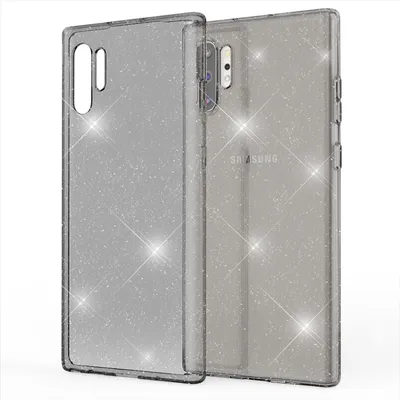 Zdjęcie produktu dla NALIA brokatowe etui na telefon Samsung Galaxy Note10 Plus silikonowe etui na telefon czarny