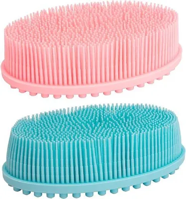 Immagine prodotto di Set di spugne in silicone per la disintossicazione e la pulizia dei pori - setole delicate - 2 pezzi - per un trattamento delicato su tutti i tipi di pelle