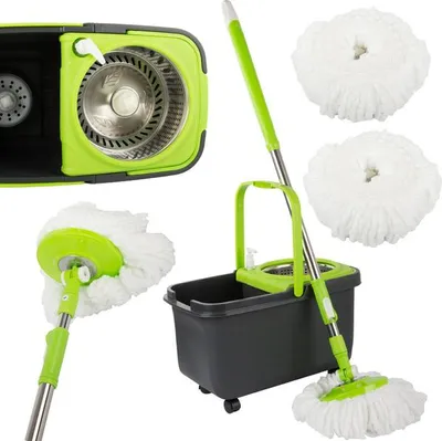 Obrázek produktu pro Verk 27078 Rotační mop 360 + kbelík šedý