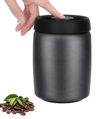 Produktbild von VINATO 0,8L Edelstahl Kaffeedose Vakuumbehälter für Kaffee, Tee oder Lebensmitte