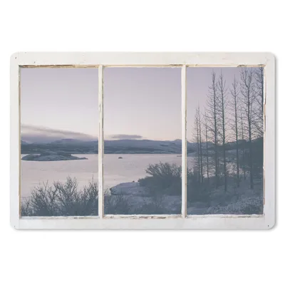 Produktbild von MuchoWow® Mauspad Mousepad Aussicht - See - Berg 27x18 cm - Mousepads - Maus Mat - Pad - Mausunterlage - Büroartikel - Desk Matten