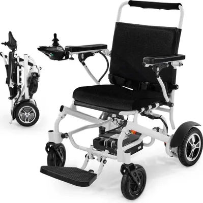 Produktbild von Elektrischer Rollstuhl - Faltbarer E-Rollstuhl 136kg - Reichweite 21km - 53cm Sitzfläche