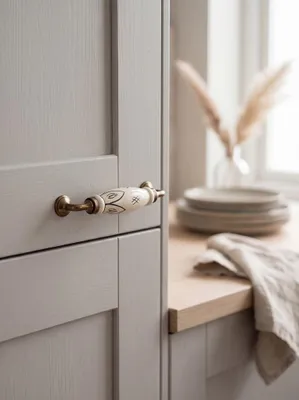 Immagine prodotto di Maniglia Clayre & Eef 17 cm Ferro color oro bianco