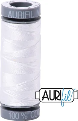 Produktbild von AURIfil Nähgarn MK28WT 750m, 100%  Baumwolle : 2024 White AURIfil: 2024 White