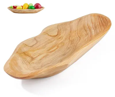 Immagine prodotto di Ciotola per frutta in legno - Unica ciotola decorativa per servire frutta e snack