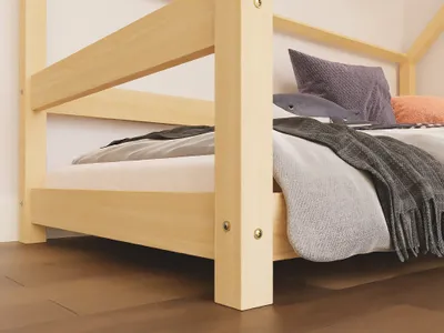 Obrázok produktu pre Benlemi Detská posteľ domček TERY s bočnicou 120x200 cm Biela