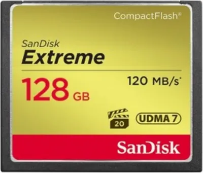 Obrázek produktu pro SanDisk Extreme CompactFlash 128 GB SDCFXSB-128G-G46 CompactFlash 128 GB Paměťová karta