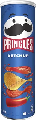 Produktbild von Pringles Ketchup Stapelchips mit Tomaten Ketchup Geschmack 185g