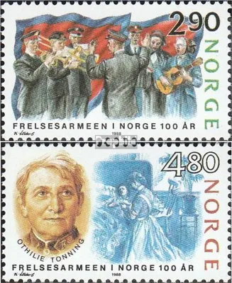Produktbild von Briefmarken Norwegen 1988 Mi 988-989 (kompl.Ausg.) postfrisch 100 Jahre Heilsarmee