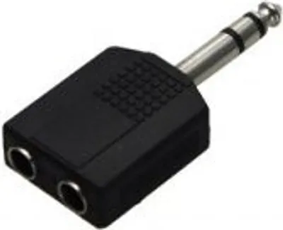 Produktbild von goobay Audio-Adapter 6,35 mm stereo St. auf 2x6,35 mm stereo Kuppl