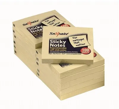 Produktbild von Haftnotizen 76x76mm 100 Blatt gelb