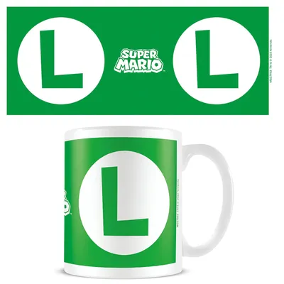 Produktbild von Super Mario - Lizenz Tassen - Luigi Initial